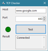 TCP Checker Screenshot